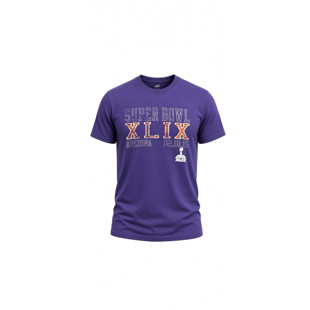 Super Bowl XLIX Arizona T-Shirt Men's 2XL Purple NFL "02.01.15"